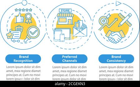 Product awareness campaign vector infographic template Stock Vector