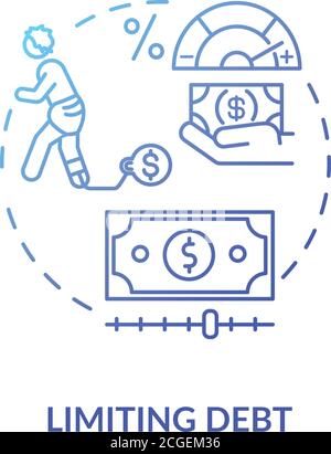 Limiting fund concept icon Stock Vector