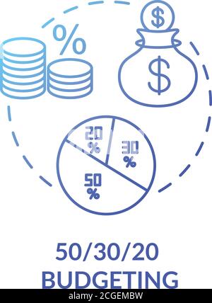 Budgeting concept icon Stock Vector