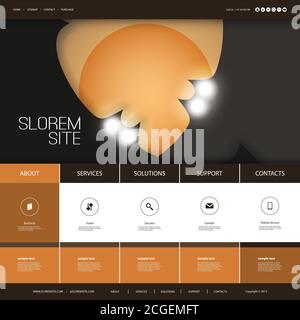 Website Design for Your Business with Halloween Theme Stock Vector