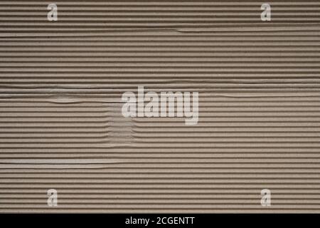 Corrugated paper top view background. Corrugated paper texture for packaging. Brown paper for packaging. Stock Photo