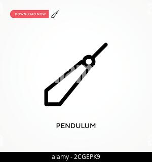 Pendulum Simple vector icon. Modern, simple flat vector illustration for web site or mobile app Stock Vector