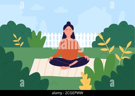 Pregnant woman sitting in lotus pose isolated on green. Pregnancy female  practicing yoga. Vector flat illustration. Concept of maternity and healthy  lifestyle for banner, landing page, card 2921538 Vector Art at Vecteezy