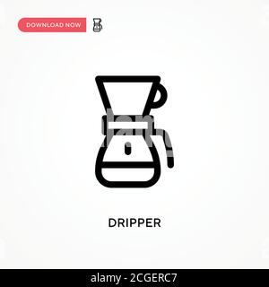 Dripper Simple vector icon. Modern, simple flat vector illustration for web site or mobile app Stock Vector