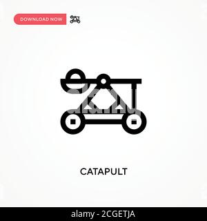 Catapult Simple vector icon. Modern, simple flat vector illustration for web site or mobile app Stock Vector