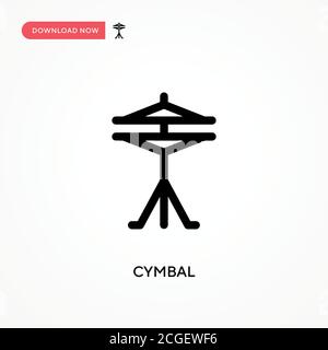 Cymbal Simple vector icon. Modern, simple flat vector illustration for web site or mobile app Stock Vector