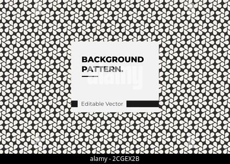 Vector Seamless Black And White Geometric Circle Triangle Stock Vector