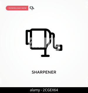 Sharpener Simple vector icon. Modern, simple flat vector illustration for web site or mobile app Stock Vector