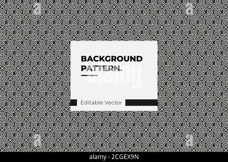 Abstract geometric black and white seamless pattern Stock Vector