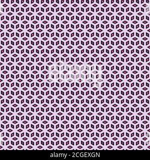 Isometric Cubes Seamless Vector Pattern - Repeating ornament for textile, wraping paper, fashion etc. Stock Vector