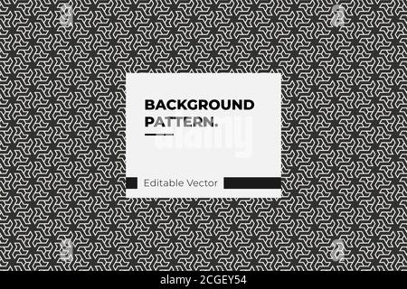 Modern Islamic Pattern Background line white and black Stock Vector