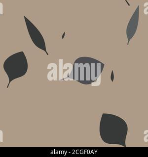 Fall Leaves Seamless Vector Pattern - Repeating ornament for textile, wraping paper, fashion etc. Stock Vector