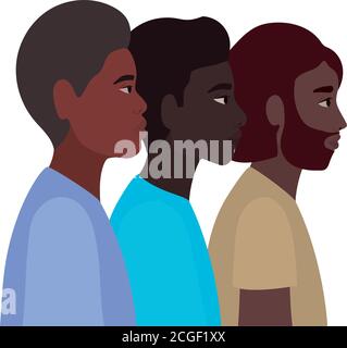 men cartoons in side view vector design Stock Vector Image & Art - Alamy