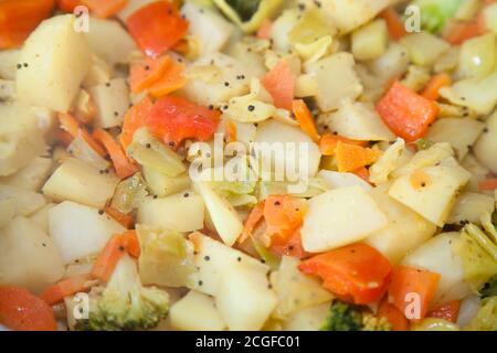 Closeup of Indian vegetable dish sabzi Stock Photo