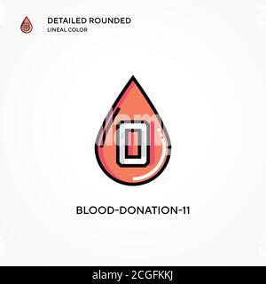 Blood-donation-11 vector icon. Modern vector illustration concepts. Easy to edit and customize. Stock Vector