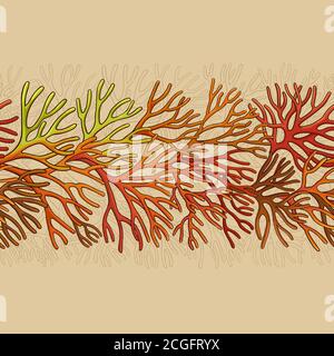 sea moss pattern Stock Vector