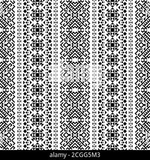 Tribal ethnic vector texture. Seamless striped pattern in Aztec style ...