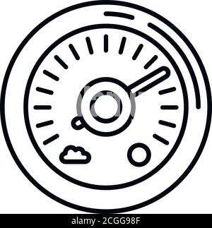 Air barometer icon. Outline air barometer vector icon for web design isolated on white background Stock Vector