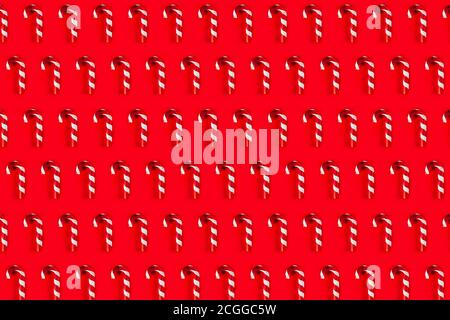 Pattern from Glass Candy Canes Stock Photo