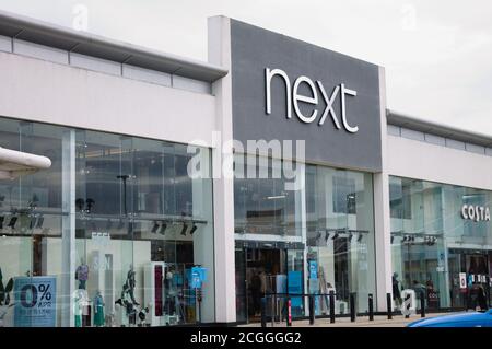 Next store front with no people and copy space Stock Photo