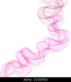 Purple wavy smooth lines. Vector abstract background. Wave as a design element. eps 10 Stock Vector