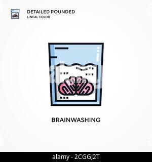 Brainwashing vector icon. Modern vector illustration concepts. Easy to edit and customize. Stock Vector