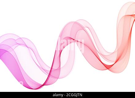 Smooth wave flow. Color wave. abstract design. eps 10 Stock Vector