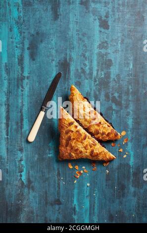 Almond puff pastry Stock Photo