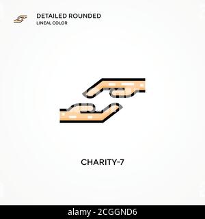Charity-7 vector icon. Modern vector illustration concepts. Easy to edit and customize. Stock Vector