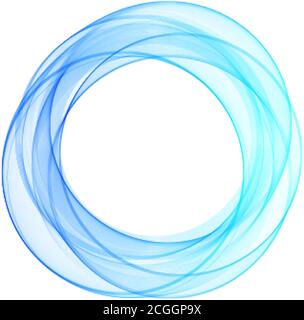 Abstract background with blue circles. Vector eps 10 Stock Vector
