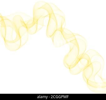 Abstract vector wave. Orange and yellow wavy lines. eps 10 Stock Vector