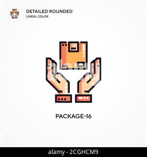 Package-16 vector icon. Modern vector illustration concepts. Easy to edit and customize. Stock Vector