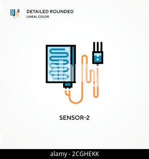 Sensor-2 vector icon. Modern vector illustration concepts. Easy to edit and customize. Stock Vector