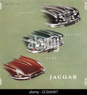 2010s UK Jaguar Magazine Advert Stock Photo