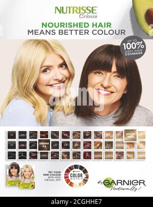 2010s UK Garnier Magazine Advert Stock Photo