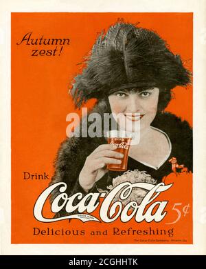 1920s USA Coca-Cola Magazine Advert Stock Photo - Alamy