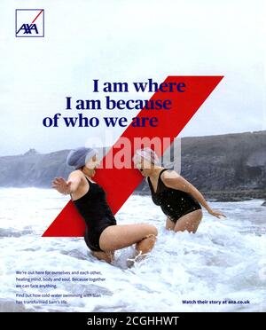 2010s UK AXA Magazine Advert Stock Photo - Alamy
