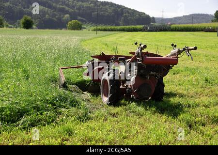 A machine used outlet to cut grass