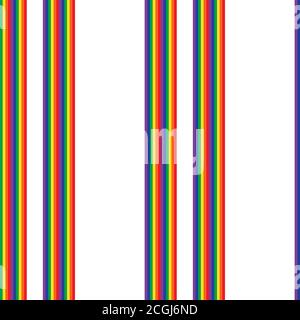 Rainbow striped seamless pattern background suitable for fashion textiles Stock Vector