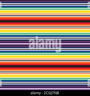 Rainbow striped seamless pattern background suitable for fashion textiles Stock Vector