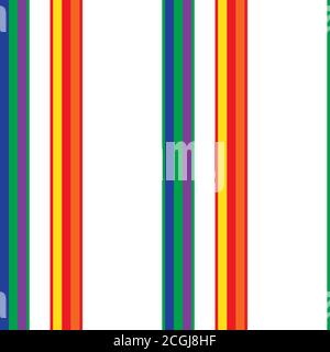 Rainbow striped seamless pattern background suitable for fashion textiles Stock Vector