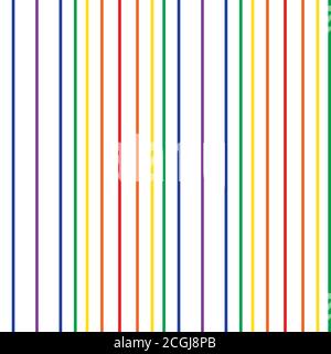 Rainbow striped seamless pattern background suitable for fashion textiles Stock Vector
