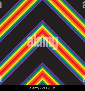 Rainbow striped seamless pattern background suitable for fashion textiles Stock Vector