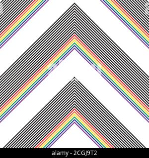 Rainbow striped seamless pattern background suitable for fashion textiles Stock Vector