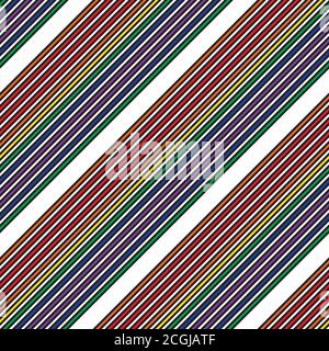 Rainbow striped seamless pattern background suitable for fashion textiles Stock Vector