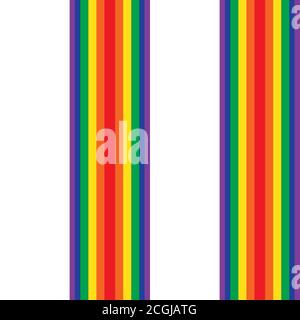 Rainbow striped seamless pattern background suitable for fashion textiles Stock Vector
