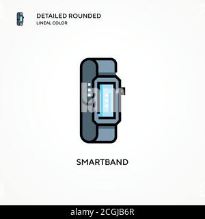 Smartband vector icon. Modern vector illustration concepts. Easy to edit and customize. Stock Vector