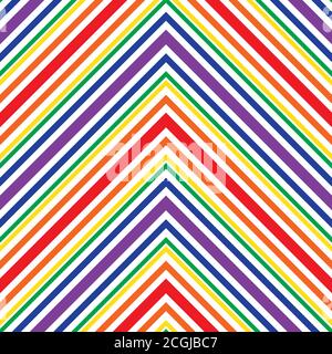 Rainbow striped seamless pattern background suitable for fashion textiles Stock Vector