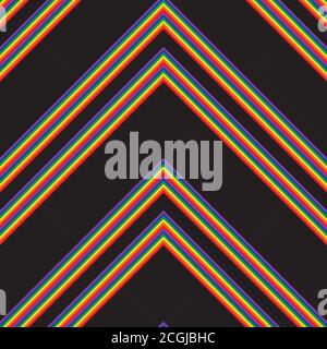 Rainbow striped seamless pattern background suitable for fashion textiles Stock Vector