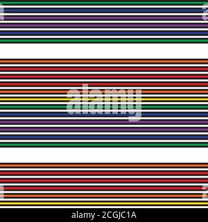 Rainbow striped seamless pattern background suitable for fashion textiles Stock Vector